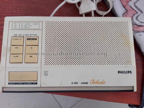 3-Band Clockradio D-3152 /00; Philips Malaysia; (ID = 2397186) Radio