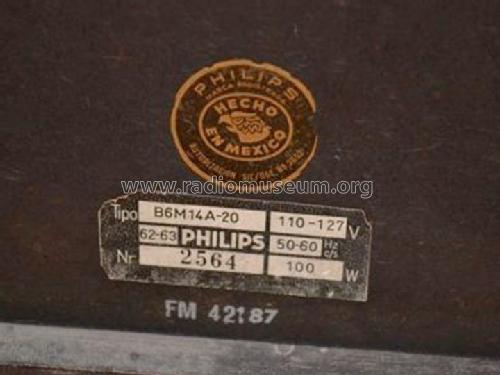 B6M14A-20; Philips Mexicana S.A (ID = 1591395) Radio