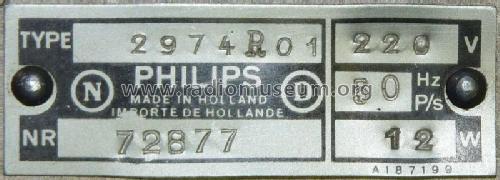 2974/R01 ; Philips; Eindhoven (ID = 1922375) R-Player