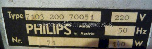 7103 200 70051; Philips - Österreich (ID = 1116870) Equipment