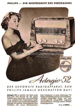 Adagio 52 BA511 /IIA; Philips - Österreich (ID = 2811753) Radio