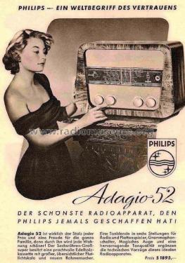 Adagio 52 BA511A; Philips - Österreich (ID = 2808551) Radio