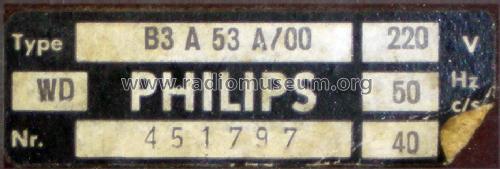 Adagio B3A53A /00 /70; Philips - Österreich (ID = 1567117) Radio