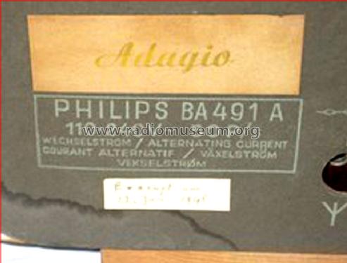 Adagio BA491A; Philips - Österreich (ID = 680150) Radio