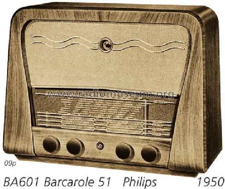 Barcarole 51 BA601U; Philips - Österreich (ID = 711556) Radio
