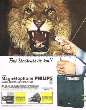 Cassetten-Recorder EL3301; Philips - Österreich (ID = 2098556) R-Player