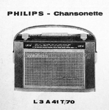 Chansonette L3A41T /70L /70R; Philips - Österreich (ID = 70880) Radio