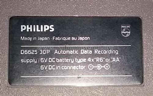 Data Cassette Recorder D6625-30P; Philips Electronics (ID = 2274674) Reg-Riprod