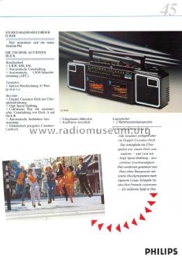 Dual Stereo Cassette Recorder D8088 /00R /00S /05R /05S; Philips - Österreich (ID = 2101524) Radio