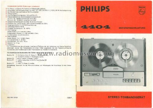 Maestro 4404 N4404 /00; Philips - Österreich (ID = 1796932) Sonido-V