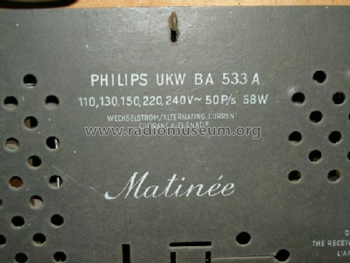 Matinée BA533A; Philips - Österreich (ID = 69167) Radio