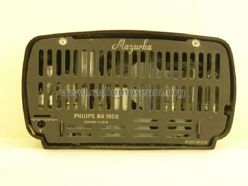 Mazurka BA190U; Philips - Österreich (ID = 1663199) Radio