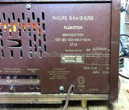 Planoton B4A13A /00 /70; Philips - Österreich (ID = 2387383) Radio