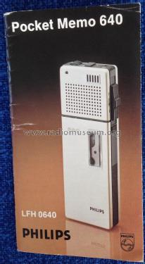 Pocket Memo 640 LFH0640 /10; Philips - Österreich (ID = 2269962) Sonido-V