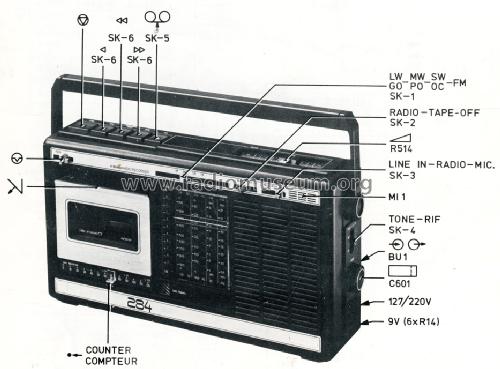 Radio-Recorder 22AR284/15; Philips - Österreich (ID = 1595646) Radio