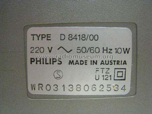 Radio Recorder D8418 /00; Philips - Österreich (ID = 2064692) Radio