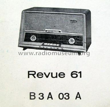 Revue 61 B3A03A; Philips - Österreich (ID = 69092) Radio