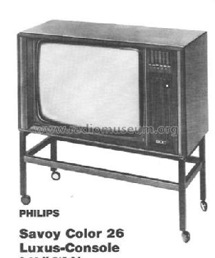 Savoy Color 26 Luxus Console S26K515/84 Ch = K80-110°; Philips - Österreich (ID = 430362) Televisión
