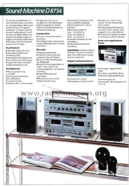 Sound-Machine D8734 /00 /02 /05; Philips - Österreich (ID = 2157530) Radio