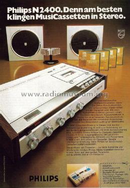 Stereo-Cassetten-Recorder N2400; Philips; Eindhoven (ID = 1094453) Reg-Riprod
