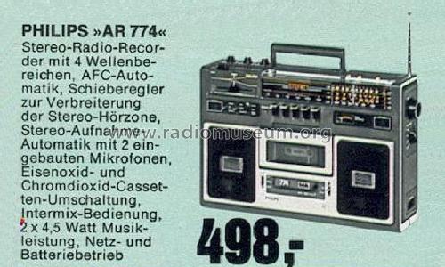 Stereo Traveller 774 22AR774; Philips - Österreich (ID = 1763435) Radio