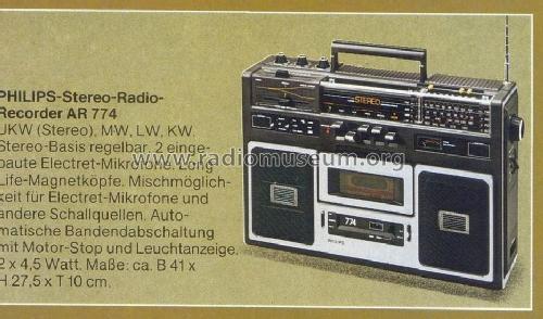 Stereo Traveller 774 22AR774; Philips - Österreich (ID = 1764160) Radio