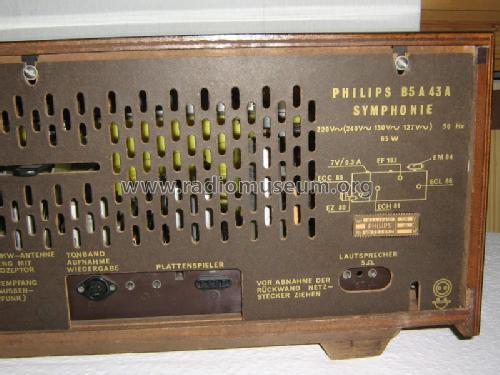 Symphonie B5A43A /00 /70; Philips - Österreich (ID = 580965) Radio