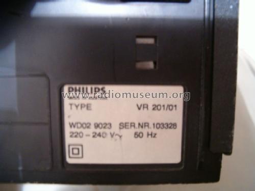 Video Cassette Recorder VR201 /01; Philips - Österreich (ID = 1376169) R-Player