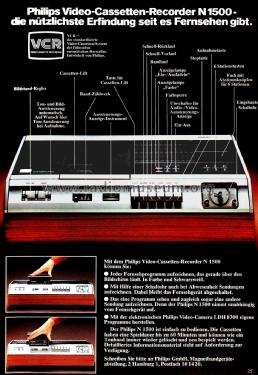 Video-Cassetten-Recorder VCR N1500 /00 /15 /19 /38; Philips - Österreich (ID = 2848042) Sonido-V