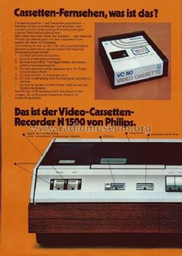 Video-Cassetten-Recorder VCR N1500 /00 /15 /19 /38; Philips - Österreich (ID = 404165) R-Player