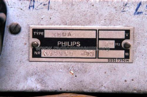 360A; Philips Portugal (ID = 1568375) Radio