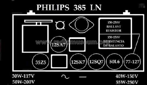 385LN; Philips Portugal (ID = 1613904) Radio