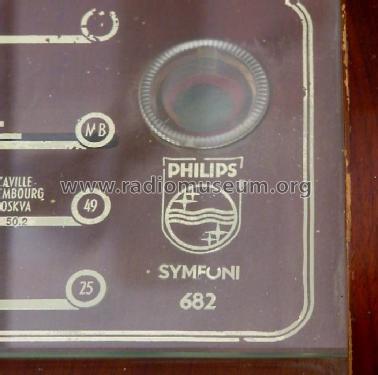 Symfoni 682U; Philips Radio A/S; K (ID = 499551) Radio