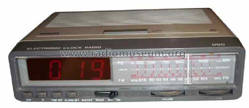 Electronic Clock Radio 090 90AS090; Philips Radios - (ID = 391470) Radio