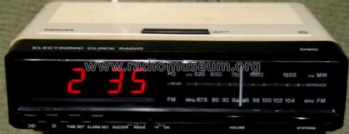 Electronic Clock Radio 090 90AS090; Philips Radios - (ID = 548056) Radio