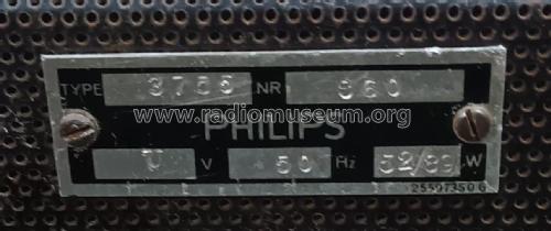 18-Watt-B-Verstärker 3755; Philips Radios - (ID = 2902957) Ampl/Mixer
