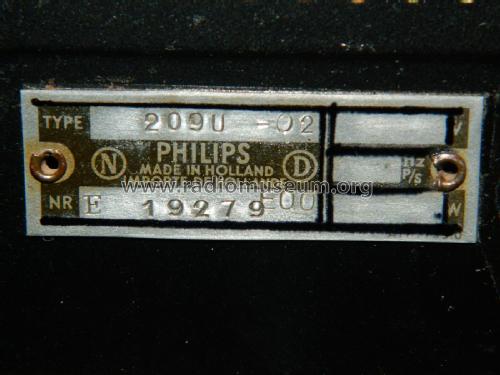 209U -02; Philips; Eindhoven (ID = 2572553) Radio
