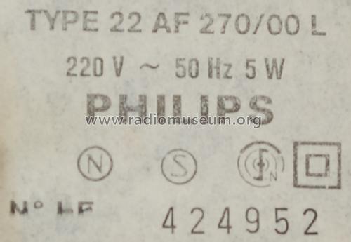 22AF270/00L; Philips Radios - (ID = 1635081) R-Player