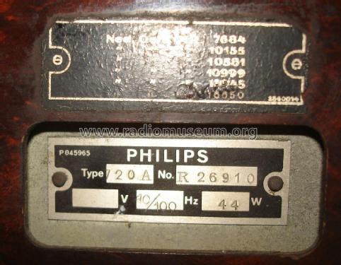 720A; Philips Radios - (ID = 2820639) Radio