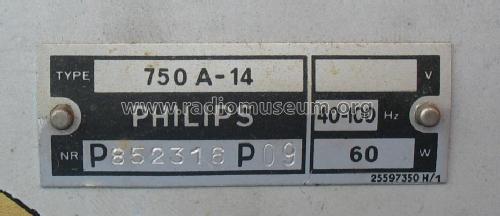 750A-14; Philips akc. spol., (ID = 229225) Radio