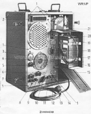 Wehrmacht-Rundfunkempfänger 'Rudi' WR1/P; Militär verschiedene (ID = 60065) Mil Re