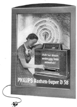 Aachen Super D58 ; Philips Radios - (ID = 811100) Radio