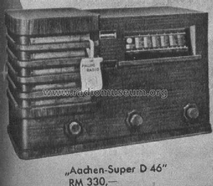 Aachen-Super D46 - D46A; Philips Radios - (ID = 549098) Radio