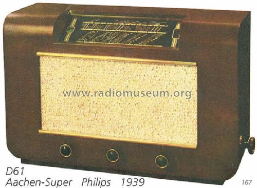 Aachen-Super D61; Philips Radios - (ID = 650) Radio