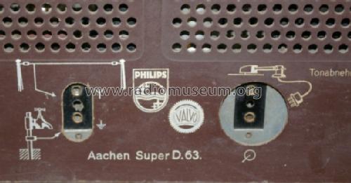 Aachen-Super D63; Philips Radios - (ID = 285491) Radio