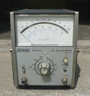 AC-Millivoltmeter PM2454; Philips Radios - (ID = 1442868) Equipment