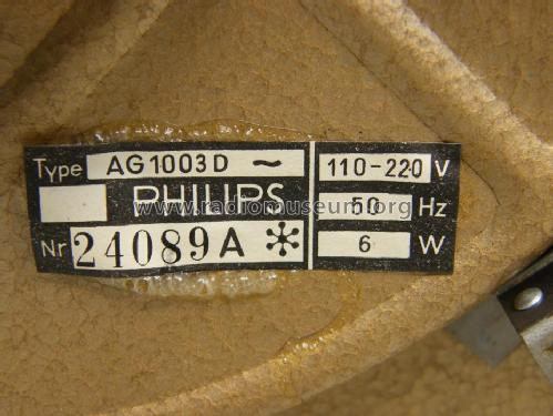 Plattenwechsler-Chassis AG 1003; Philips Radios - (ID = 1277966) Reg-Riprod