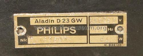Aladin D23GW; Philips Radios - (ID = 302321) Radio