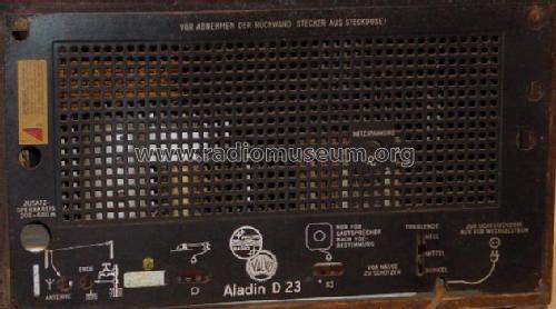 Aladin D23W; Philips Radios - (ID = 3578) Radio