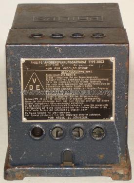 Anodenspannungsapparat 3003; Philips Radios - (ID = 2028399) Power-S